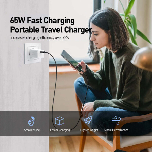 65W GaN Fast Charging Adapter