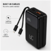 UC Urban Case PB-08 Foldable Plug-in Power Bank 10000mAh | 22.5W Fast Charging | Built-in AC Plug | USB-C & Lightning Cable | PD 20W