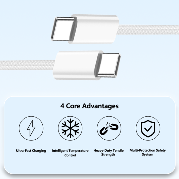 Nylon Braided 60W Type-C Cable