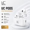 UC Urban Case UC Pods 2nd Generation TWS Earbuds | Bluetooth 5.3 | Type-C Fast Charging | 48 Hours Playback | ENC Stereo Sound | Touch Control | White