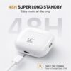 UC Urban Case UC Pods 2nd Generation TWS Earbuds | Bluetooth 5.3 | Type-C Fast Charging | 48 Hours Playback | ENC Stereo Sound | Touch Control | White