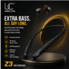 UC Urban Case Z3 Wireless Bluetooth Neckband | Bluetooth 5.4 | 60H Music Playback | 70H Talk Time | USB Type-C Fast Charging | Magnetic Earphones | Black