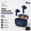 UC Urban Case Sky True Wireless Earbuds | Bluetooth 5.3 | 48H Battery Backup | HD Stereo Sound | Smart Touch Control | FREE Silicone Protective Case | Sky Blue
