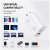 UC Urban Case 80W Flash Power Adapter | USB-A Fast Charger | SuperVOOC, Flash Charge & QC Support | Compact Fast Charging Wall Adapter | White