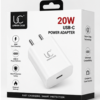 UC Urban Case 20W USB-C Power Adapter | USB-C PD Fast Charger | Compact Wall Charger for iPhone, Android & More | White