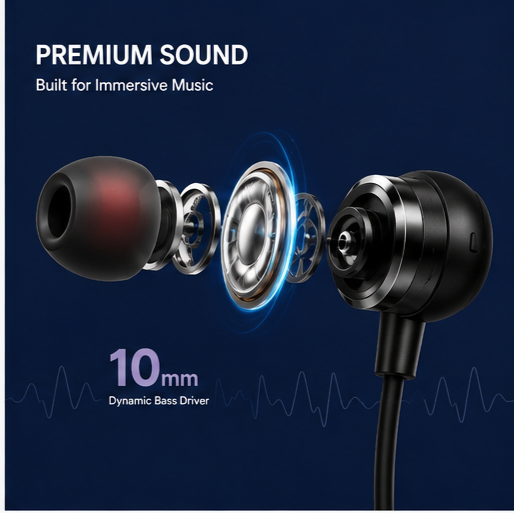 grid-piece-1-3-6.png UC Urban Case UBT-12 Wireless Bluetooth Neckband Earphones | 100H Playback | Bluetooth 5.4 | USB Type-C Fast Charging | Magnetic Earbuds | Black