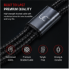 UC Urban Case C-55 3-in-1 Fast Charging Data Cable | USB-A to USB Type-C, Lightning & Micro USB | 65W + 27W Fast Charging | Nylon Braided | Black