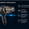 UC Urban Case Crystal Pro True Wireless Earbuds | Bluetooth 5.3 | 40H Battery Backup | HD Stereo Sound | Smart Touch Control | Crystal Grey
