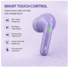 UC Urban Case Purple True Wireless Earbuds | Bluetooth 5.3 | 48H Battery Backup | HD Stereo Sound | Smart Touch Control | TWS Earbuds | Purple