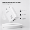 UC Urban Case 85W Flash Power Adapter | USB-C PD + USB-A Fast Charger | SuperVOOC, QC & PD Support | Dual Port Wall Charger | White