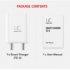 UC Urban Case TC-5 18W Smart Charger | 3.4A Fast Charging USB Wall Adapter | USB-A Power Adapter | White