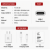 UC Urban Case 20W USB-C Power Adapter | USB-C PD Fast Charger | Compact Wall Charger for iPhone, Android & More | White